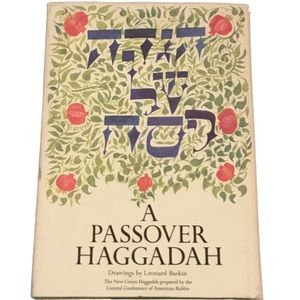 Vintage Passover Haggadah Illustrated by Leonard Baskin  Hardcover 1982